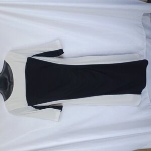 GABBY SKYE Colorblock Sweater Dress, slimming, rushing, lined, stretchy